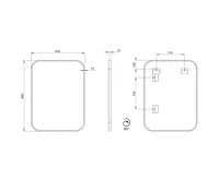 SAPHO AROWANA zrcadlo v rámu 60x80cm, černá mat (6)