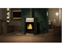 HS Flamingo Krbová kamna AQUAFLAM VARIO ® KALMAR 11kW krémová (teplovzdušná verze) (18)