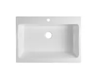 SAPHO ARYA keramický dřez s otvorem pro baterii 86x62 cm, bílá (1)