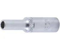 BGS Nástrčná hlavice, dvanáctihranná, prodloužená, 6,3 mm (1/4&quot;), 5 mm