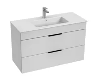 JIKA CUBE Skříňka s 2 zásuvkami včetně umyvadla 100x43 cm, Bílá