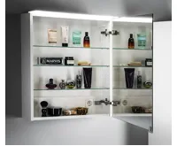 SAPHO LINEX galerka s LED osvětlením, 60x70x15cm, levá/pravá, bílá (4)