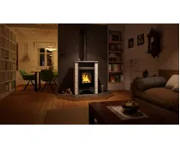 HS Flamingo Kachlová kamna AQUAFLAM VARIO ® PERU 11kW, kachle bílá (teplovzdušná verze) (8)