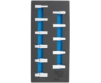 BGS Modul - hlavice nástrčné 3/8&quot; 8-19 mm, šestihran. prodloužené, sada 11 dílů