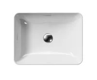 GSI SAND/NUBES keramické umyvadlo na desku 50x38cm, bílá ExtraGlaze (4)