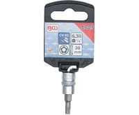 BGS Hlavice zástrčná 1/4" TS-Profil TS 25 s vrtáním (1)
