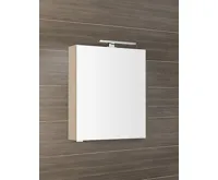 SAPHO MIRRÓ galerka s LED osvětlením, 60x70x16cm, levá/pravá, jilm bardini (3)