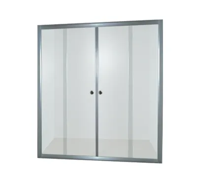 PROFI-RICH sprchové dveře 140x185 cm - chrom - sklo - čiré