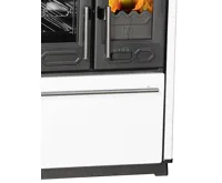 PLAMEN Sporák na tuhá paliva 850 GLAS - L bílý (4)