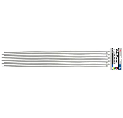 BGS Vázací pásek 8,0 x 1000 mm, bílý, 10 ks