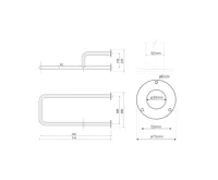 SAPHO HANDICAP opěrné madlo PRAVÉ 500mm, nerez lesk (5)