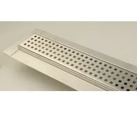 GELCO MANUS QUADRO nerezový podlahový žlab s roštem, L-850, DN50 (3)