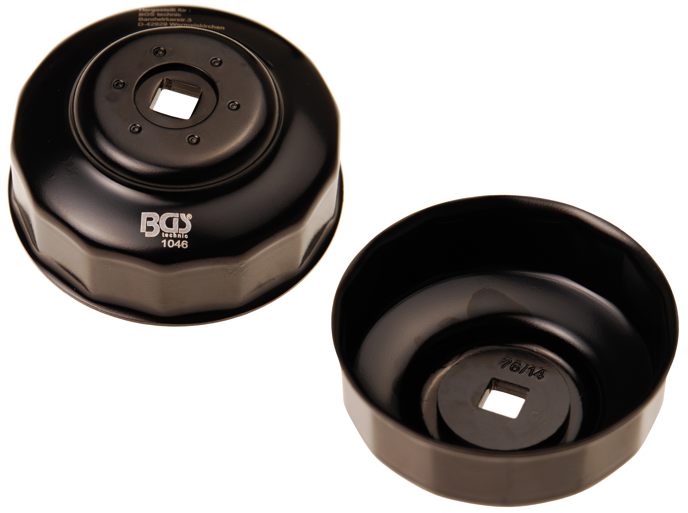 Bgs hlavice na povolování olej. filtrů 76 mm x 14ti hran