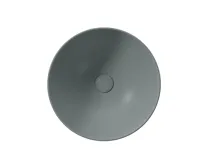 GSI PURA keramické umyvadlo na desku vysoké, průměr 42cm, agave mat (3)