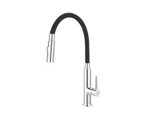 NOVASERVIS Dřezová stojánková baterie s černým ramenem a sprškou - 70730,0C