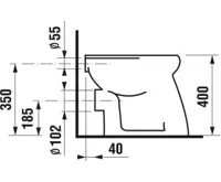 JIKA WC mísa ROMAN | vodorovný odpad (2)