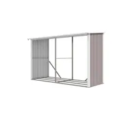 Přístřešek na dřevo plechový HESTIA AW-C světle šedá IWH-10230027