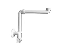 JIKA CUBITO Prostorově úsporný sifon, rozteč rohových ventilů 200 mm, Creme bílá, 894246