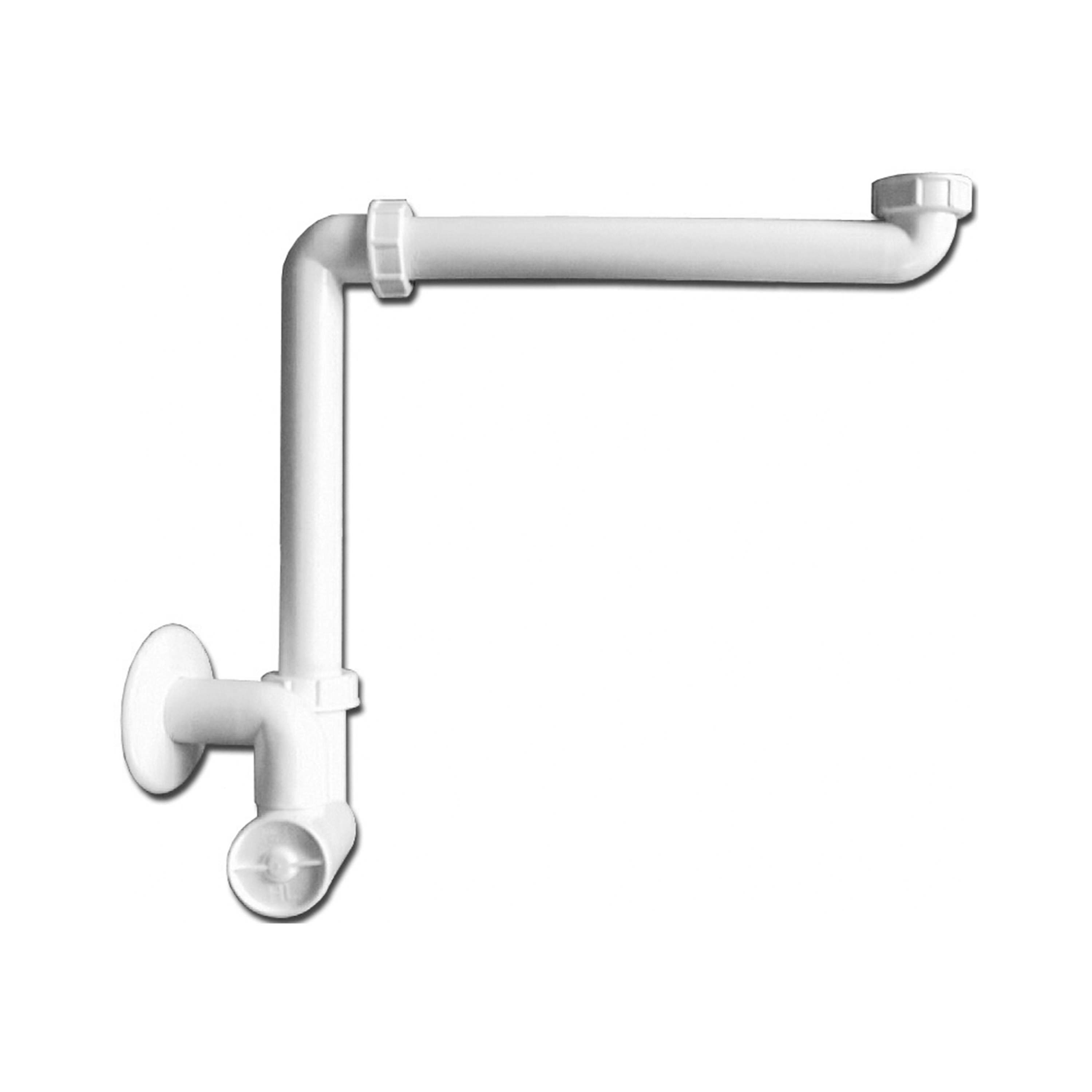 Jika cubito prostorově úsporný sifon, rozteč rohových ventilů 200 mm, creme bílá, 894246