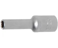 BGS Hlavice nástrčná 1/2" 12,5 mm 12ti hranná, prodloužená, 8 mm BGS Hlavice nástrčná 1/2" 12,5 mm 12ti hranná, prodloužená, 8 mm