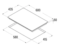 CATA Indukční deska IB 5004 BK 43 cm 4 zóny (1)