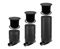 OSMA kanalizační šachta 315x2000 mm průchozí KG 160 poklop teleskopický plný - 40t