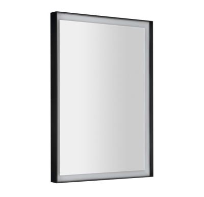 SAPHO SORT zrcadlo s LED osvětlením 47x70cm, černá mat