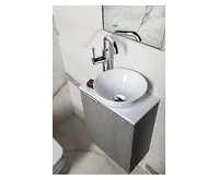 SAPHO MINOR umývátko na desku, litý mramor, Ø 26cm, bílá (1)