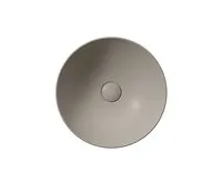 GSI PURA keramické umyvadlo na desku, průměr 40cm, tortora mat (1)