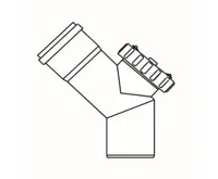 ALMEVA STARR revizní koleno 45° 125mm