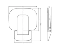 Sedátko do sprchy, duroplast, bílé (2)