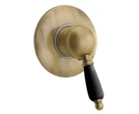 SAPHO KIRKÉ BLACK podomítková sprchová baterie, 1 výstup, černá páčka, bronz SAPHO KIRKÉ BLACK podomítková sprchová baterie, 1 výstup, černá páčka, bronz