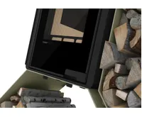 HS Flamingo Krbová kamna FLAMINGO DELUXE ® KAMPA pravá, olivová (21)