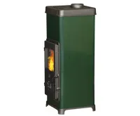 PLAMEN PLAMEN Litinová krbová kamna DORA 10 N - zelená (1)