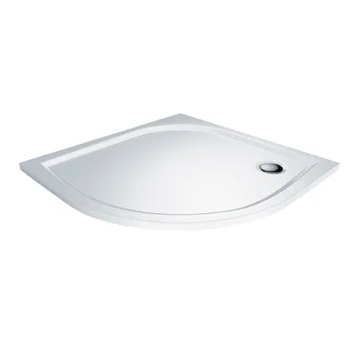 PROFI-RICH Vanička čtvrtkruh - litý mramor,  90x90x3 cm R550