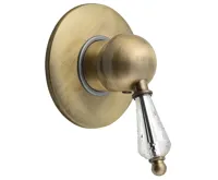 SAPHO KIRKÉ CRYSTAL podomítková sprchová baterie, 1 výstup, páčka krystal, bronz SAPHO KIRKÉ CRYSTAL podomítková sprchová baterie, 1 výstup, páčka krystal, bronz