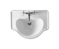 KERASAN RETRO keramické umyvadlo zápustné, 62x45,5cm, bílá (1)