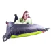 Sedací pytel 189x140 duo limet - dark gray