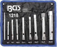 BGS Klíče trubkové, 6x7 - 20x22 mm, 8dílná