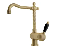 SAPHO KIRKÉ BLACK stojánková dřezová baterie, černá páčka, bronz SAPHO KIRKÉ BLACK stojánková dřezová baterie, černá páčka, bronz