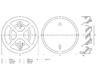 BGS Gumový talíř, pro zvedací plošiny, O 120 mm (1)