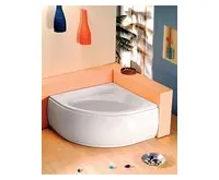 POLYSAN SIRIUS rohová vana 130x130x43cm, bílá (1)