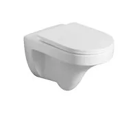 AQUALINE DENICA závěsná WC mísa, Vortex Rimless, 36x52cm, bílá (1)