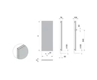 SAPHO MAGNIFICA otopné těleso 608x1806 mm, bílá s texturou (4)