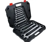 BGS Klíče očkoploché ráčnové 6,0 - 32,0 mm, sada 13 dílů (2)