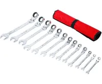 BGS Sada ráčnových očkoplochých klíčů, ohebné hlavy, 8 - 32 mm, 13dílná (1)