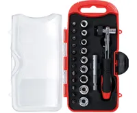 BGS Sada nástrčných hlavic na klíče a bity, s ráčnou pro bity, 23dílná BGS Sada nástrčných hlavic na klíče a bity, s ráčnou pro bity, 23dílná