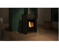HS Flamingo Krbová kamna AQUAFLAM VARIO ® KALMAR 11/5kW šedá, elektronická regulace (19)