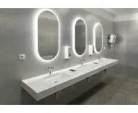 SAPHO MINOX oválné zrcadlo s LED osvětlením 50x100cm (3)