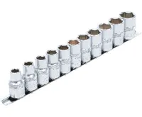 BGS Hlavice nástrčné 1/2", 6ti hranné 10-21 mm, 11 dílů (1)